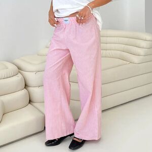 PRINCESS POLLY - BEACH HOUSE PANTS PINK/WHITE